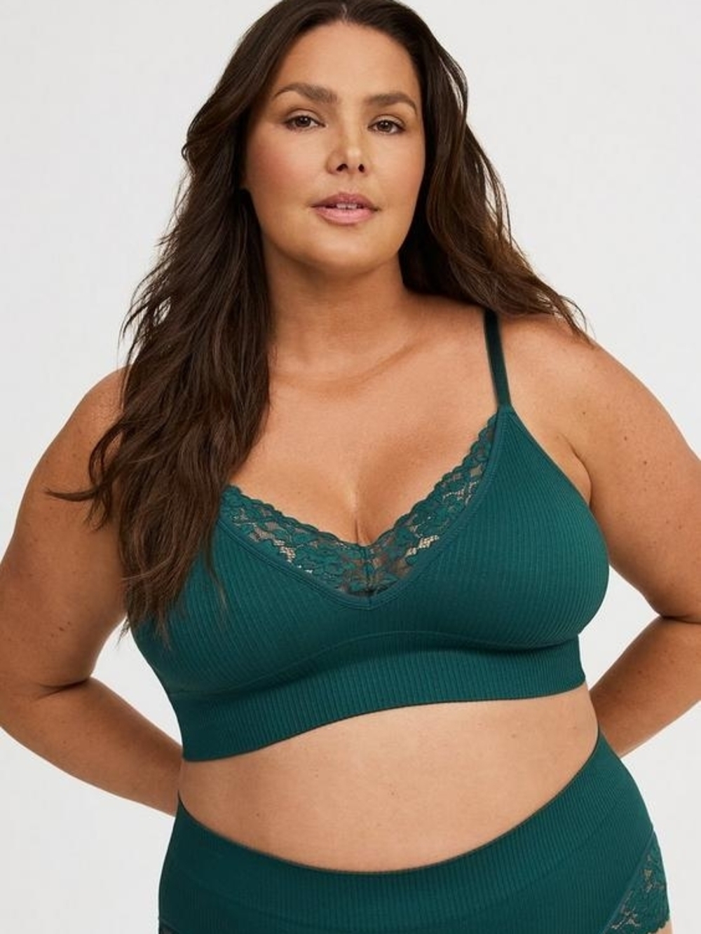 NWOT Torrid Unlined Seamless Plunge Bralette 1x